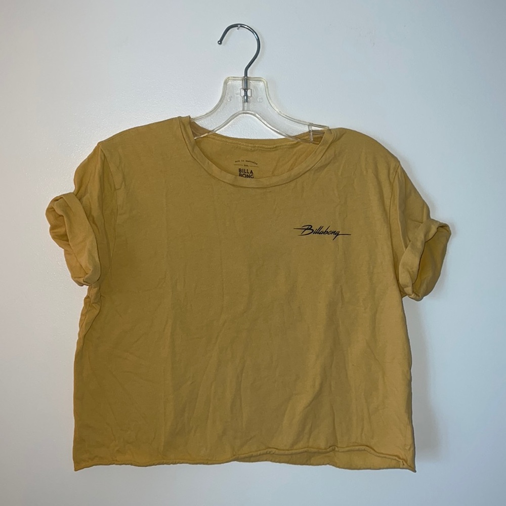 Billabong yellow crop top